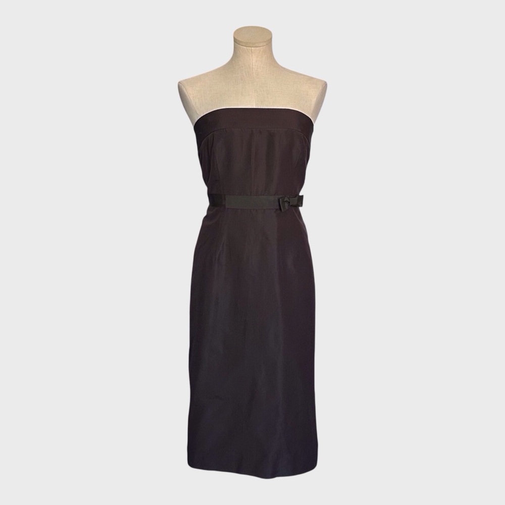NWT J Crew Tall Emma Silk Faille Strapless Midi Dress